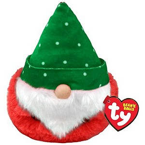 Elf Skrzat Krasnal Świąteczny Gnom Turvey Kula Puffies TY - 9cm