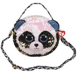 Torba na ramię miś panda Bamboo Flippables Ty Fashion - 20x17cm