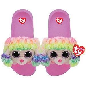 Klapki Kapcie Pudel Piesek Rainbow TY - M (32-34)