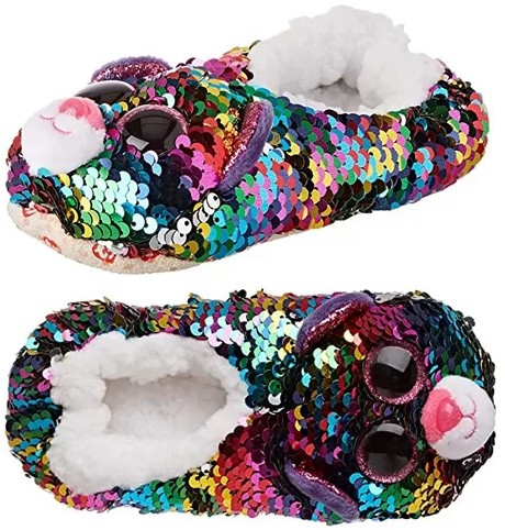 Kapcie pantofle Kotek lampart Dotty Flippables TY - M (32-34)